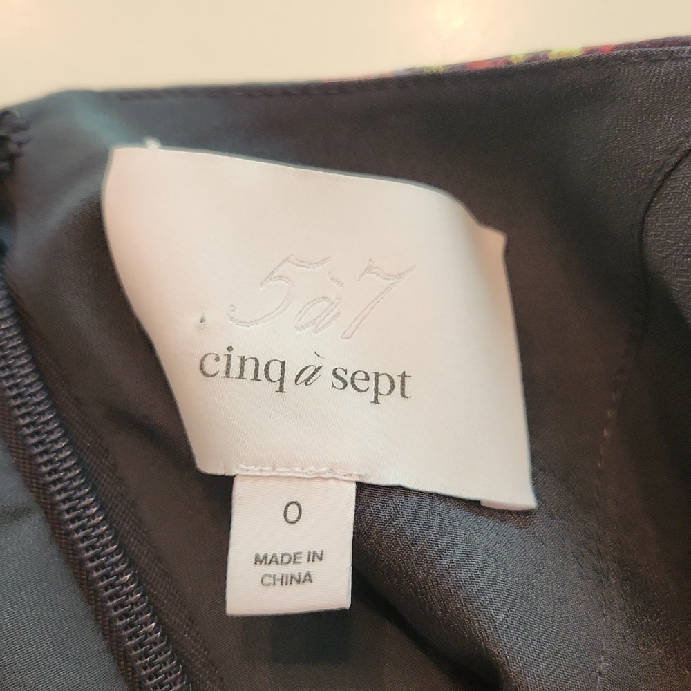 Cinq à Sept Alanis Tired ruffle Silk Dress size 0 - Picture 7 of 10